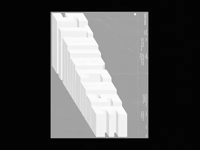 Staircase layout layoutdesign minimal poster print type typographic typography