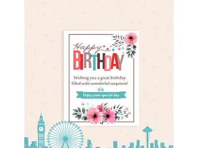 office birthday email design animation email campaign email design email template illustration vector