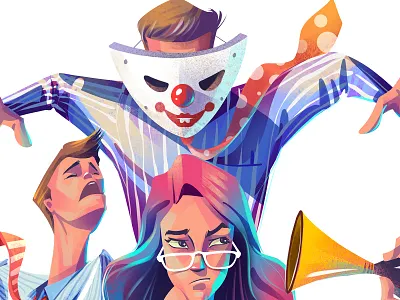 sneak peek π character design colleagues cover illustration editorial art editorial illustration illustration magazine illustration man office procreate women