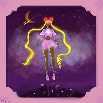sailormoon anime drawing fanart illustration painting procreate raster