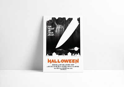 Halloween Movie Poster Redesign design film flyer halloween halloween design halloween flyer horror horror movie illustration knife michael michael myers movie movie poster myers poster poster design redesign scary slasher