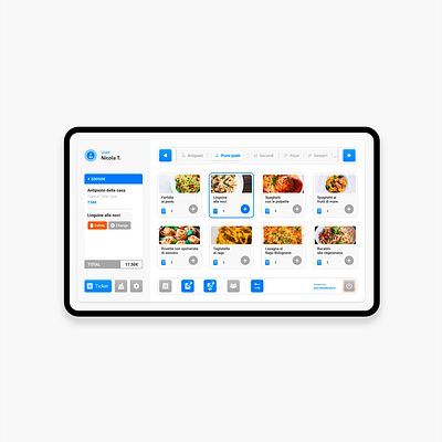 Management programme for restaurants - Light app managment restaurant ui uidesign