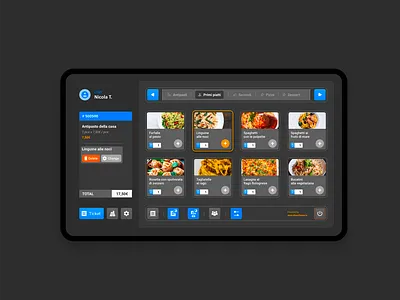 Management programme for restaurants - Dark app managment restaurant ui uidesign