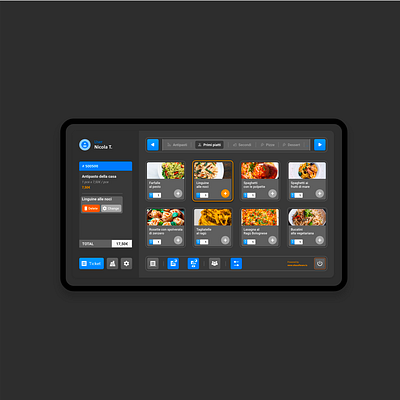 Management programme for restaurants - Dark app managment restaurant ui uidesign