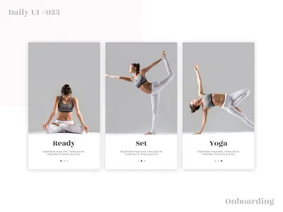 Daily Ui 23 - Onboarding dailyui onboarding ui uichallenge yoga