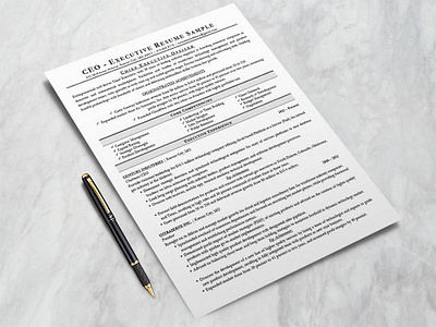 Free Executive Resume Template (CEO, CIO, CTO) doc free free cv free cv template free resume free resume template freebie freebies resume template