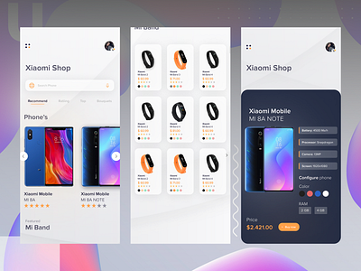 Xiaomi mobile shop app app design application design free icon place template typography ui uixdesign ux vector