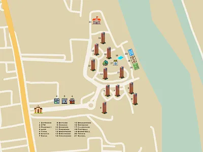 Apartment Complex Map dailyui studio