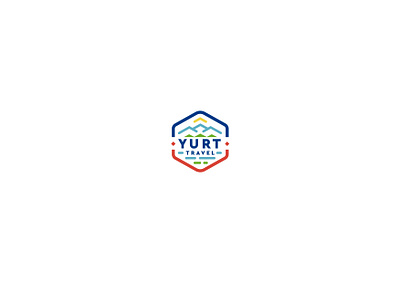 yurt travel art branding design graphic design kyrgyzstan logo nomad travel vector yurt