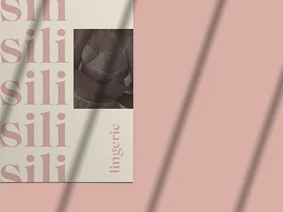 Sili lingerie brand identity lingerie serif simple typography