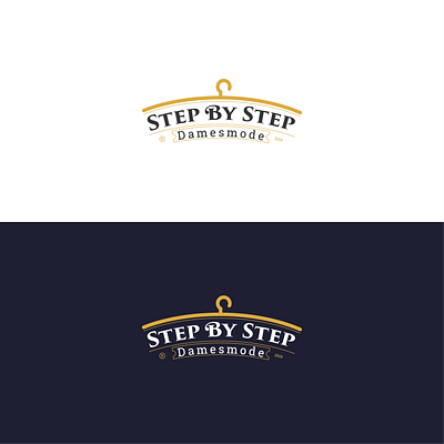 Step by step logo clean creative design elegant garment idea innovation logo mall shirts shoping store