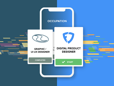 Occupation change app designer app ui career digital design digital product design job new job occupation product design ui design ui designer ux design ux designer