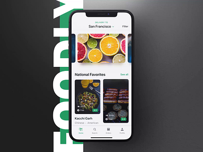 Foodly UI Kit II after effects animation design motion motion design ui ui8 ux