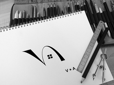V + A monogram logo branding clean design identity illustrator logo logo design logodesign logos logotype monogram monogram letter mark monogram logo vector