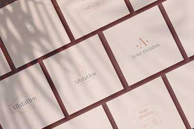 Altstatten Hotel Logo/Branding Kit branding contemporary creative market graphic design hospitality hotel logo logo design minimal mock up mockup natural light photography