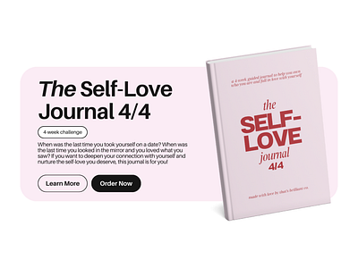 The Self Love Journal book branding journal self love ui ux