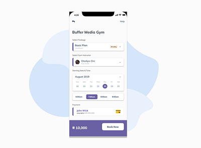 Gym Booking app booking app gym app