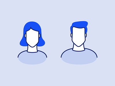 Avatars icon illustration vector