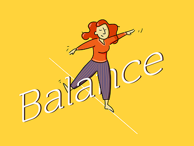 Balance balance drawing illustration illustrator photoshop type wacom zen