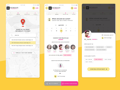 Beauty Salon - Choose beautician app app design application design design designs mobile mobile app mobile app design mobile design mobile ui salon salon app ui ui ux ui design uidesign uidesigns uiux ux uxdesigns