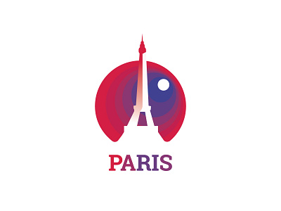 Paris City art branding design flat idea illustration logo paris paris city vector