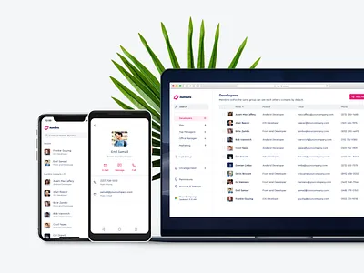 Numbro - Mobile & WebApp admin administration android app brand contacts dashboard google ios microsoft office product sync web
