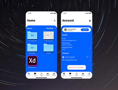 Dropbox Mobile App Redesign Concept app application design redesign ui