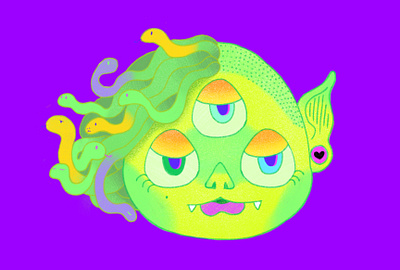 Madusa illustration illustrations madusa sticker
