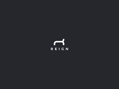 Reign - Logo Concept active wear apparel black brand identity branding concept design design fashion icon identity logo logo design mark minimalist modern reign sport sports bra white workout