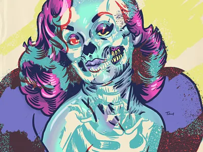 IF EVERYTHING IS PERFECT, NOTHING IS PERFECT. creature design drawing gig poster horror illustration monsters portrait procreate xray