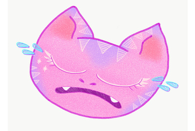 Sad Cat cat illustration sad sticker