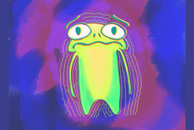 Hella Hella Nervous illustration nervous sticker