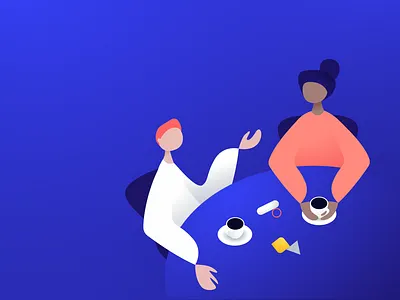 Breakfast Roundtable concept brand illustration design illustration vector