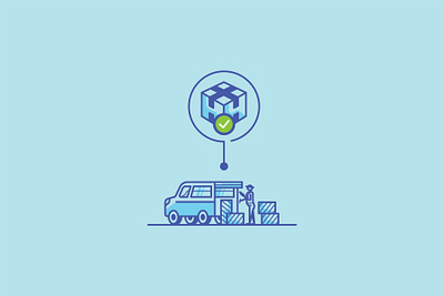 Borusan Logistics - Delivery branding check color delivery design designer ecommerce icon illustration ui vector