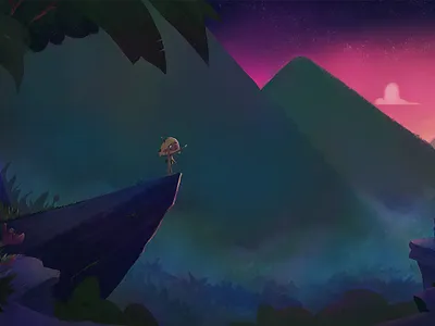 MICHI art cartoon cg character characterdesign design drawing girl illustration jungle storytelling tropical