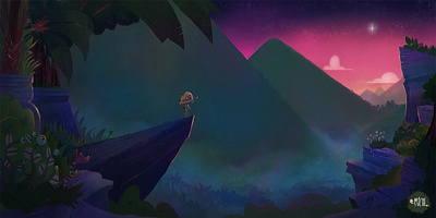 MICHI art cartoon cg character characterdesign design drawing girl illustration jungle storytelling tropical