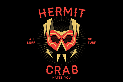 Hermit Crab hermitcrab illustration merch merchandise tshirt wrestling