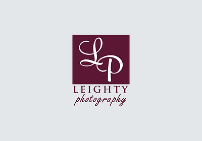 Leighty Photography Logo branding design logo photography typography