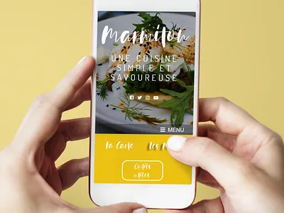 Restaurant Marmito design graphic illustrator design mobile site design ux