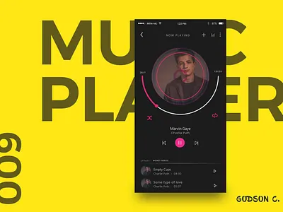 Music Player app design mobile app mobile design mobile ui mockup music app music player ui user interface user interface design