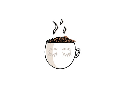 Brain Game brain coffee coffee cup design drawing face graphic design illo illustration illustrator