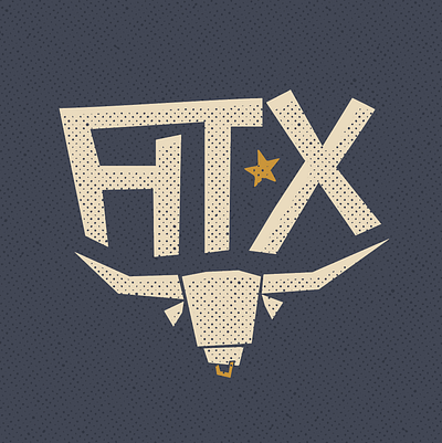 Austin austin design illustration illustrator steer texas texture