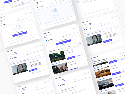 Uploading Widget dashboard dashboard design design flat forms interface light listing material minimal onboarding popup progress progressbar ui uidesign uploading ux video widget