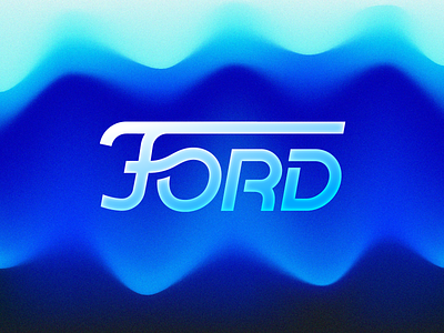 Futuristic Logos #12 — Ford 3d america auto automotive brand identity branding car clean concept glow gradient idea light logo mark symbol icon neon redesign type typography text custom usa wallpaper waves