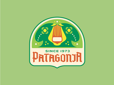 Concept: Patagonia – Lady's Slipper badge badgedesign camping folkart hiking illustraion ladysslipper logo orchid outdoors patagonia wildflower