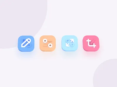 Icon - 3D Explorations 3d colors design exploration icon icon design icon set illustration ui element