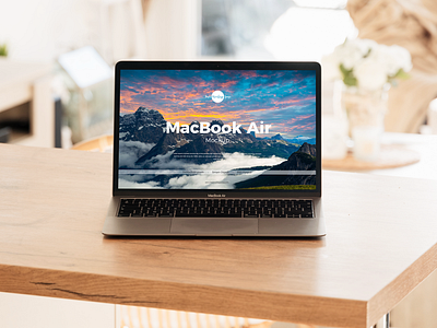 Free Interior MacBook Air on Table Mockup branding download free free mockup freebie identity logo macbook air macbook air mockup mock up mockup mockup free mockup psd mockups print psd stationery template website mockup