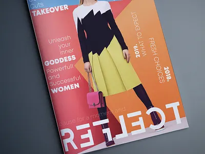 Magazine cover branding design graphic design magazine cover