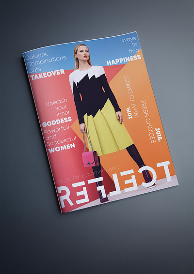 Magazine cover branding design graphic design magazine cover