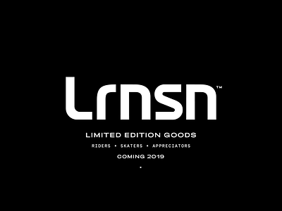 Lrnsn brand design brand identity branding cycling design logo logotype minimal simple skate wordmark